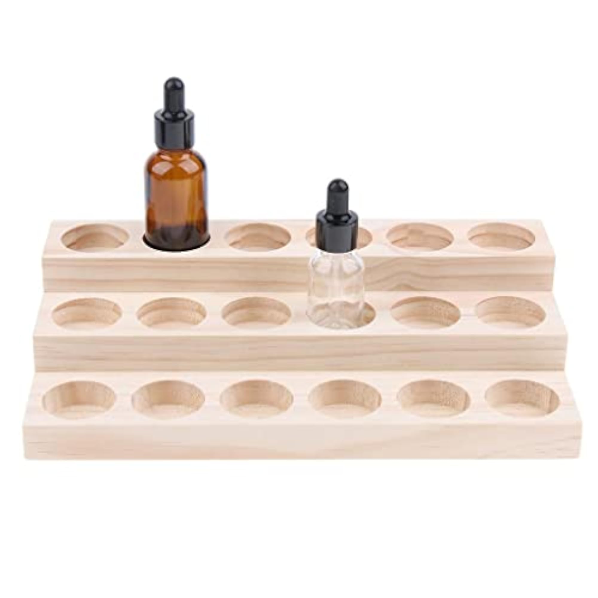 Wooden Essential Oil Holder Display Storage Rack